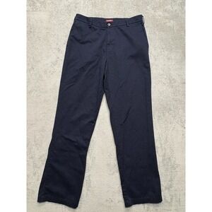 Merona Ultimate Khaki Supreme Pants Mens Black Measured 33x30.5 Casual‎